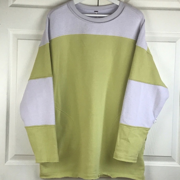 Free People Jordan Pullover Sweater Top Yellow S - Picture 2 of 7
